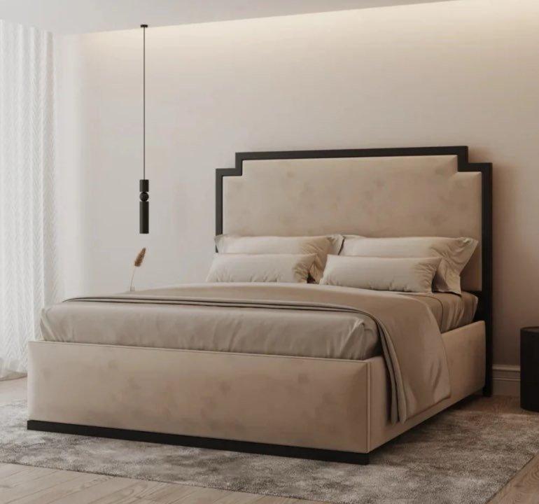 The Chelsea Metal Upholstered Bed