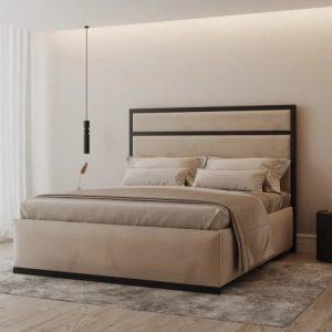 The Soho Metal Upholstered Bed