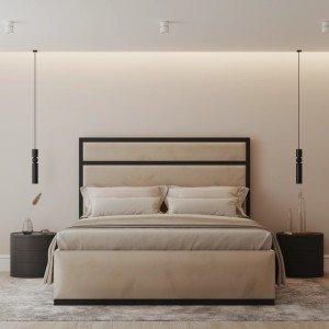 The Soho Metal Upholstered Bed