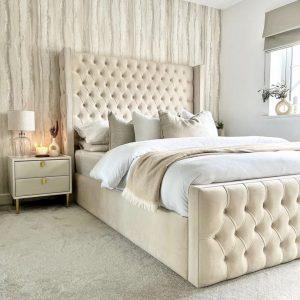 Regal Wingback Bed