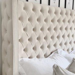 Alternative view of Regal Wingback Bed