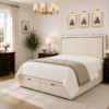 Layton Contrast Piping Ottoman Storage Bed