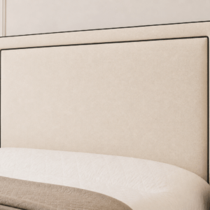 Alternative view of Layton Contrast Piping Ottoman Storage Bed